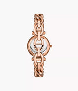 Reloj Fossil Carlie de dama correa de metal