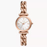 Reloj Fossil Carlie de dama correa de metal