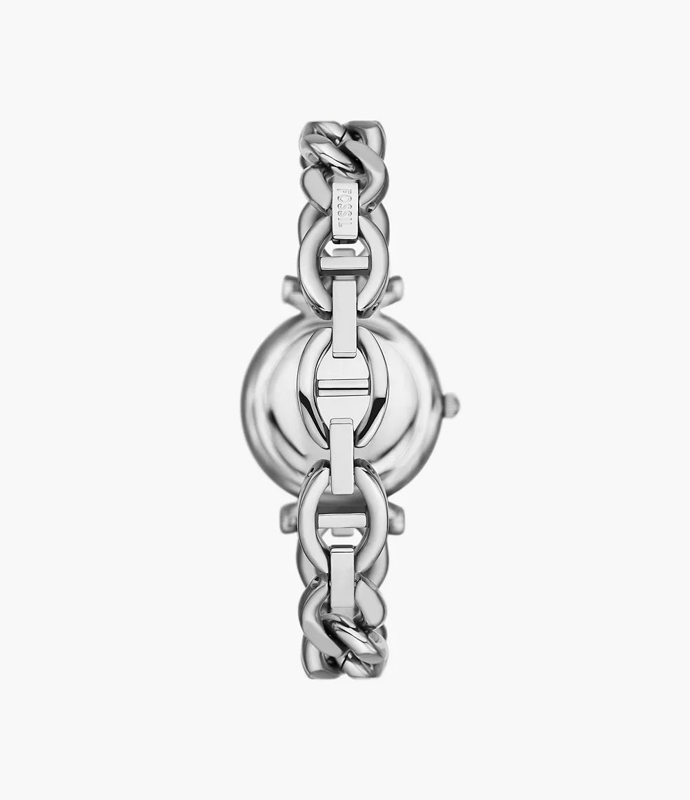 Reloj Fossil Carlie de dama correa de metal