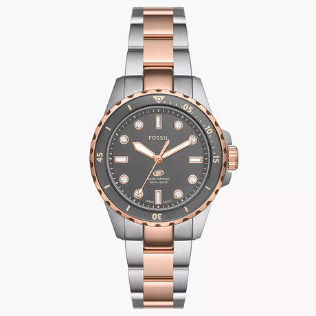 Reloj Fossil Blue Dive para mujer pulsera de metal