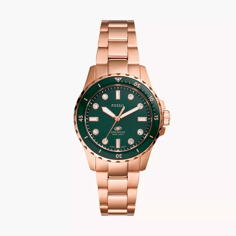 Reloj Fossil Blue Dive para mujer pulsera de metal