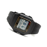 F-201 Reloj Casio para Hombre Pulsera de Caucho Digital