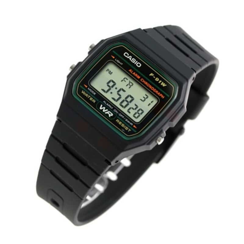 F-91 Reloj Casio Unisex Pulsera de Caucho Digital Vintage Clásico