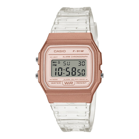 F-91 Reloj Casio Unisex Pulsera de Caucho Digital Vintage Clásico