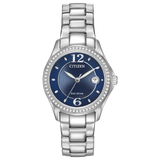 FE1140-86L Reloj Citizen Silhouette Cristales incrustados de dama pulsera de metal 30 mm