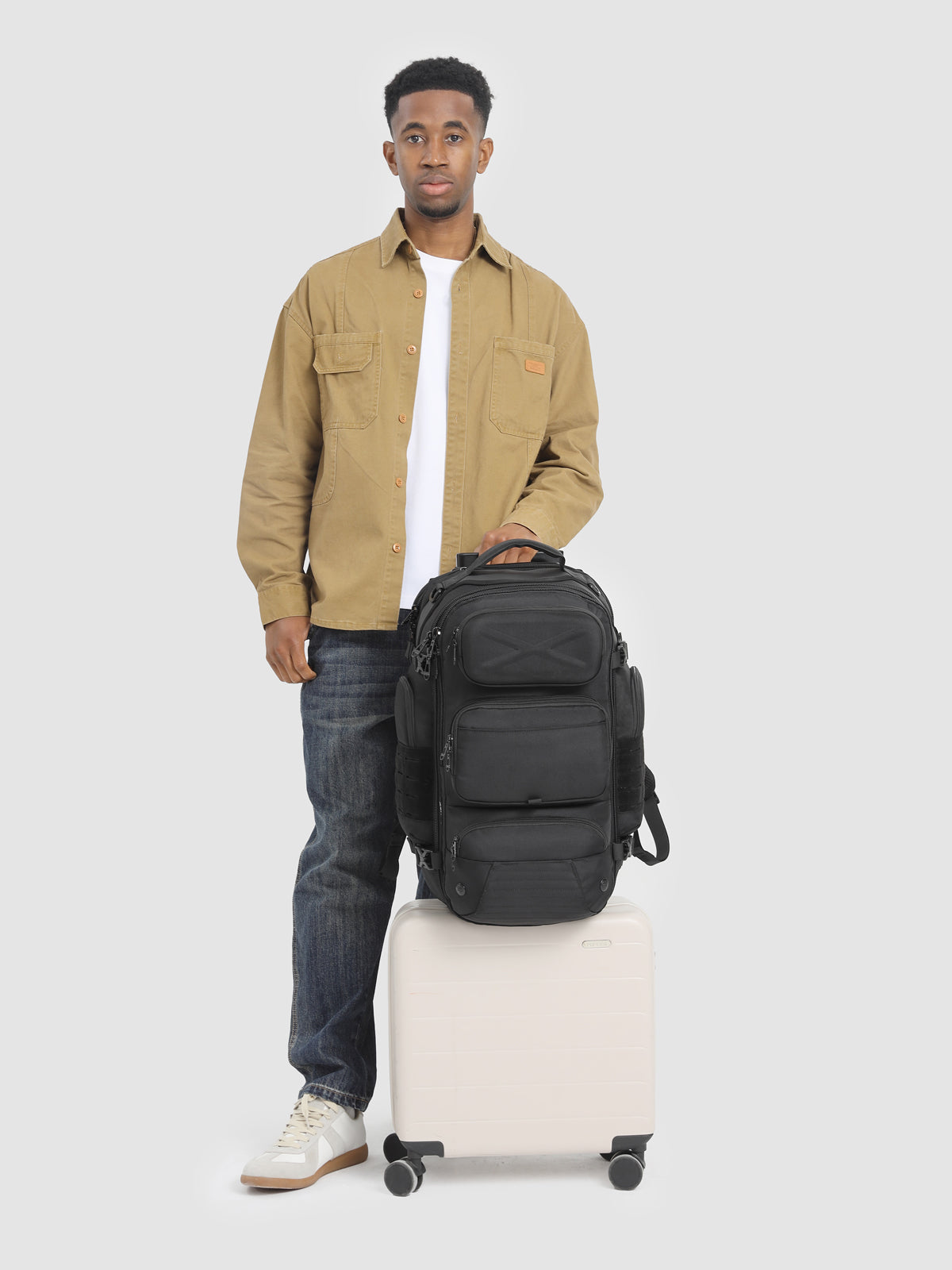 OZUKO 9842L Mochila de Viaje para Laptop 37 Litros