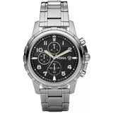 Reloj Fossil Dean de caballero correa de metal 45 mm