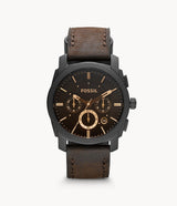 Reloj Fossil Machine de hombre pulsera de cuero 42 mm