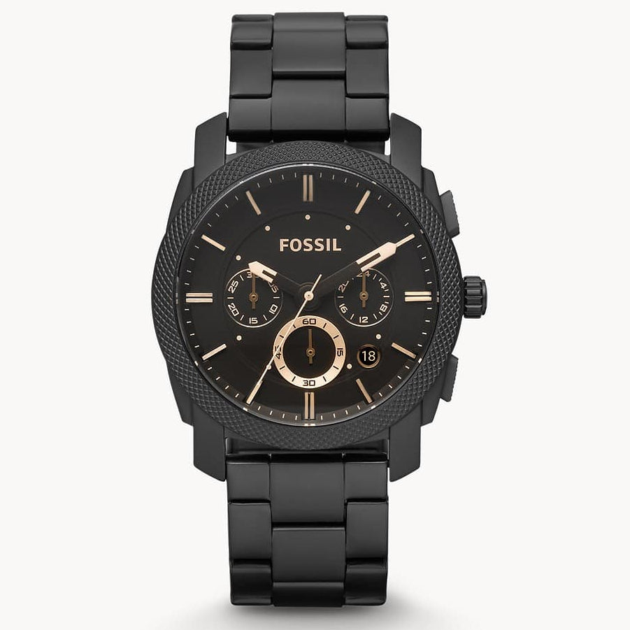 Reloj Fossil Machine de hombre correa de metal 42 mm