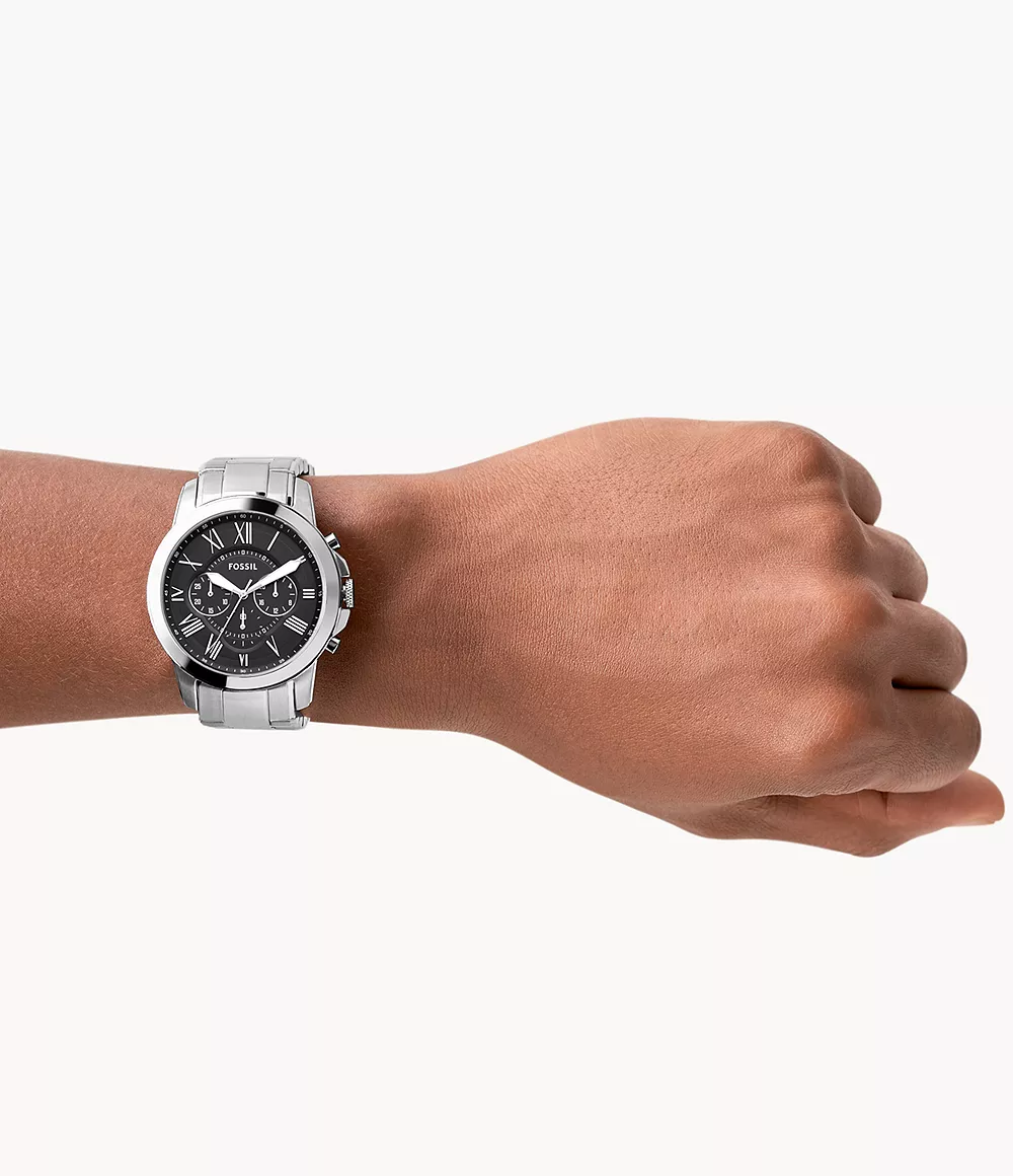 Reloj Fossil Grant de hombre banda de metal 43 mm