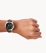 Reloj Fossil Grant de hombre banda de piel 44 mm