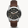 Reloj Fossil Grant de hombre banda de piel 44 mm