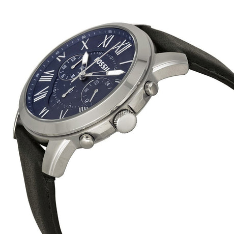 Reloj Fossil Grant de hombre banda de piel 44 mm