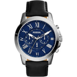 Reloj Fossil Grant de hombre banda de piel 44 mm