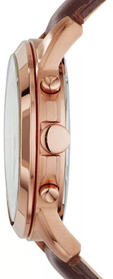 Reloj Fossil Grant de hombre banda de piel 44 mm
