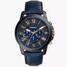 Reloj Fossil Grant de hombre banda de piel 44 mm