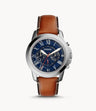 Fossil Neutra reloj Análogo para Caballero Correa de Cuero