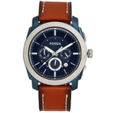 Reloj Fossil Machine de hombre pulsera de piel 46 mm