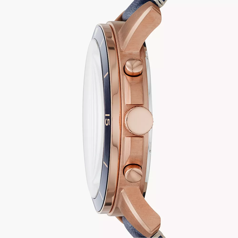 Reloj Fossil Grant de hombre banda de piel 44 mm