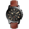 Reloj Fossil Grant de hombre banda de piel 44 mm