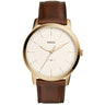 Fossil The Minimalist Reloj para Hombre Análogo Pulsera de Cuero