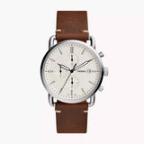 Fossil The Commuter Reloj Análogo de Cuero para Hombre