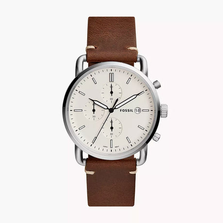 Fossil The Commuter Reloj Análogo de Cuero para Hombre