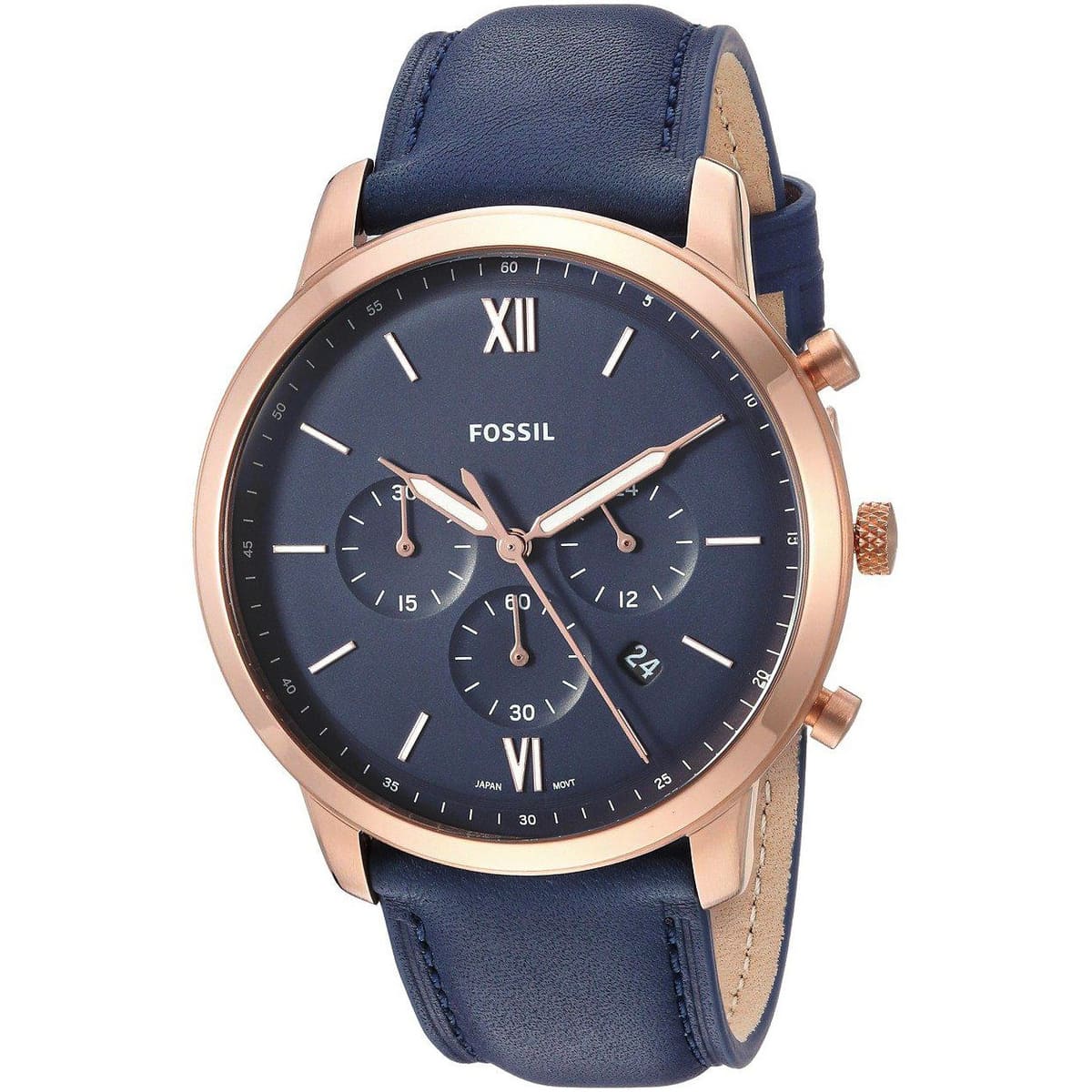 Fossil Neutra reloj Análogo para Caballero Correa de Cuero