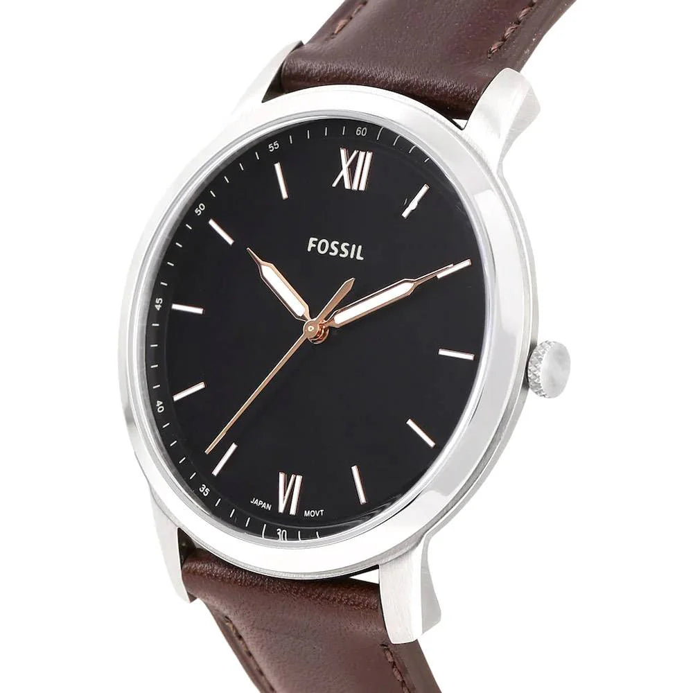 Fossil The Minimalist Reloj para Hombre Análogo Pulsera de Cuero