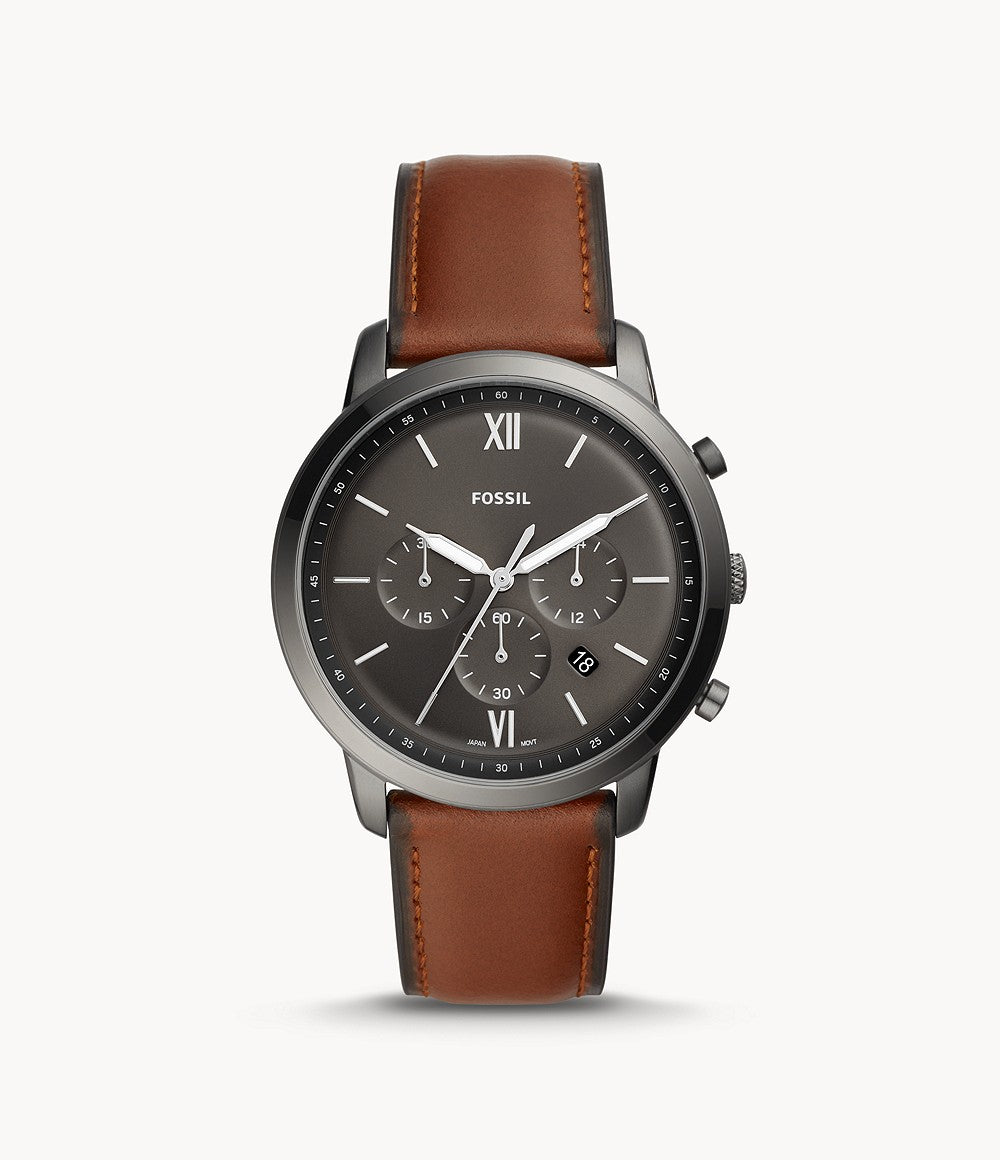 Fossil Neutra reloj Análogo para Caballero Correa de Cuero
