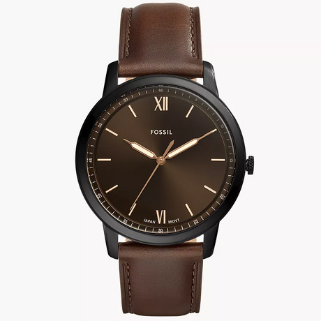 Fossil The Minimalist Reloj para Hombre Análogo Pulsera de Cuero