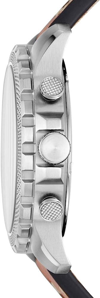 Reloj Fossil Bowman de caballero banda de cuero 46 mm