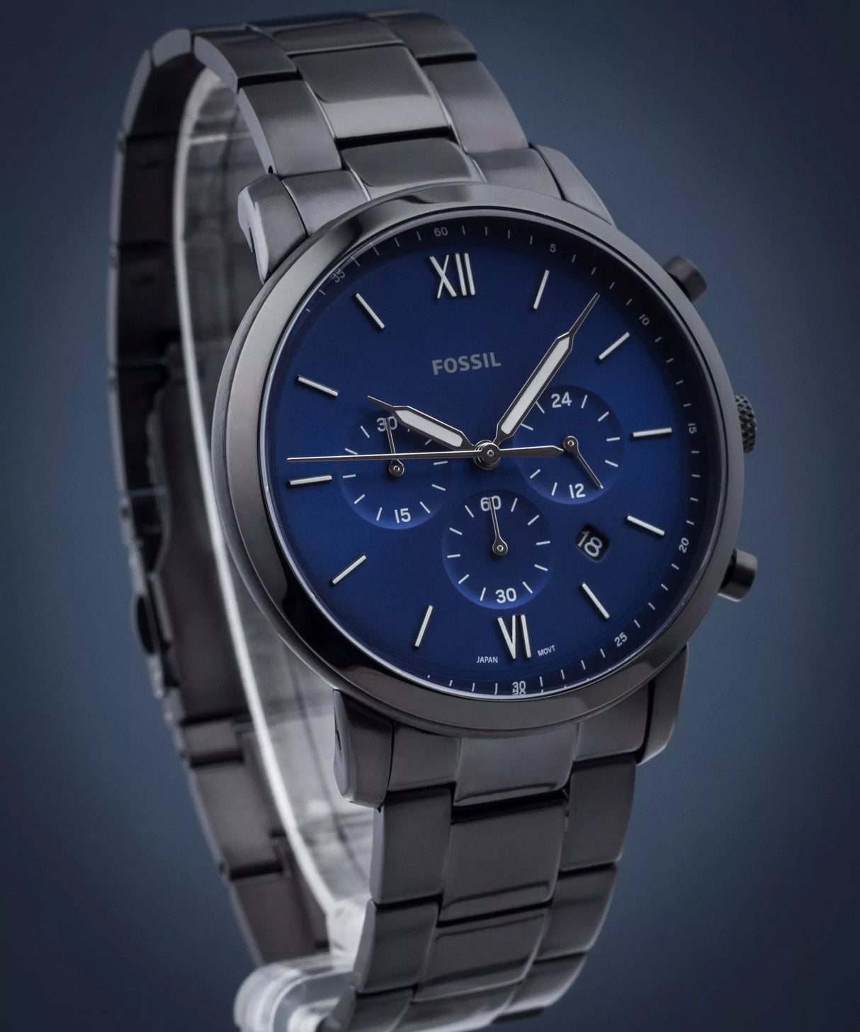 Reloj Fossil Neutra para caballero pulsera de metal 44mm