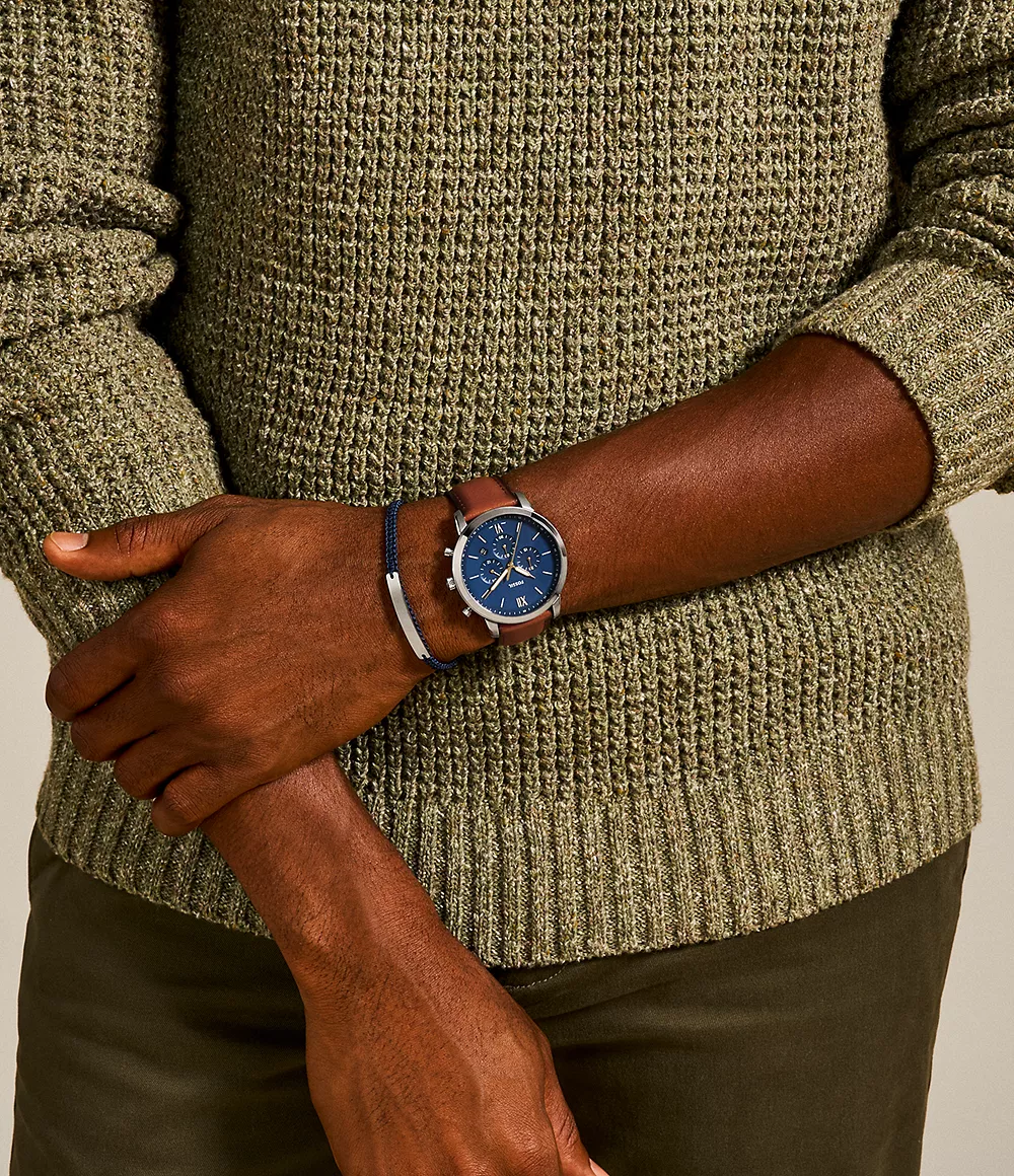 Fossil Neutra reloj Análogo para Caballero Correa de Cuero