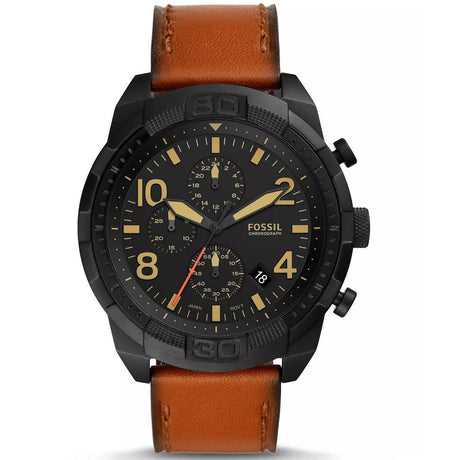 Fossil Bronson Reloj Análogo para Hombre Pulsera de Cuero