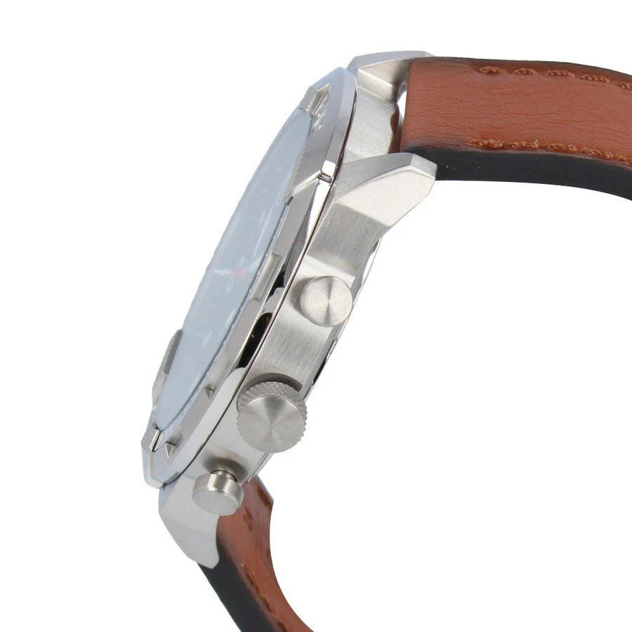 Fossil Bronson Reloj Análogo para Hombre Pulsera de Cuero