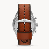 Fossil Bronson Reloj Análogo para Hombre Pulsera de Cuero