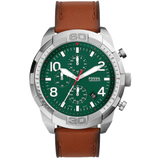 Fossil Bronson Reloj Análogo para Hombre Pulsera de Cuero
