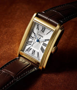 Reloj Fossil Carraway para caballero pulsera de cuero cuadrado