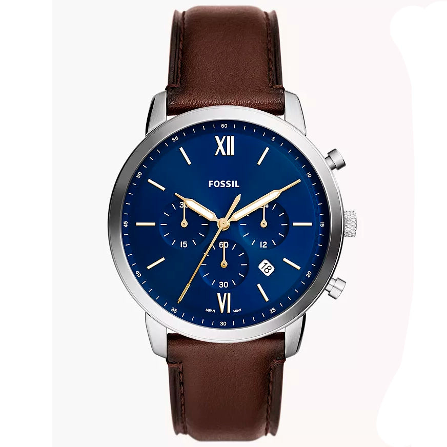 Fossil Neutra reloj Análogo para Caballero Correa de Cuero