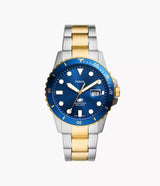 Reloj Fossil Blue Dive para caballero pulsera de metal