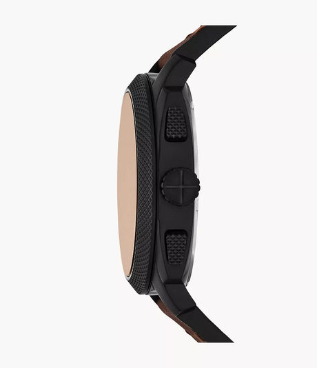 Reloj Fossil Machine de hombre banda de piel 44 mm