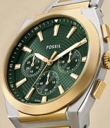 Reloj Fossil Everett Smoke de hombre banda de metal 44 mm