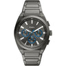 Reloj Fossil Everett Smoke de hombre banda de metal 44 mm