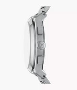 Reloj Fossil Everett Smoke de hombre banda de metal 44 mm
