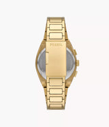 Reloj Fossil Everett Smoke de hombre banda de metal 44 mm
