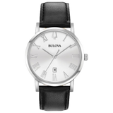 96B312 Reloj Bulova American Clipper de hombre correa de cuero
