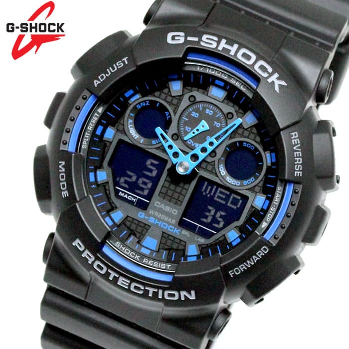 GA-100 Reloj G-Shock Pulsera de Caucho para Hombre Digita y Análogo