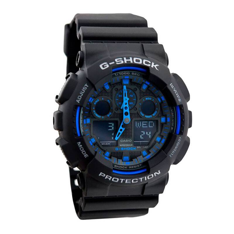 GA-100 Reloj G-Shock Pulsera de Caucho para Hombre Digita y Análogo