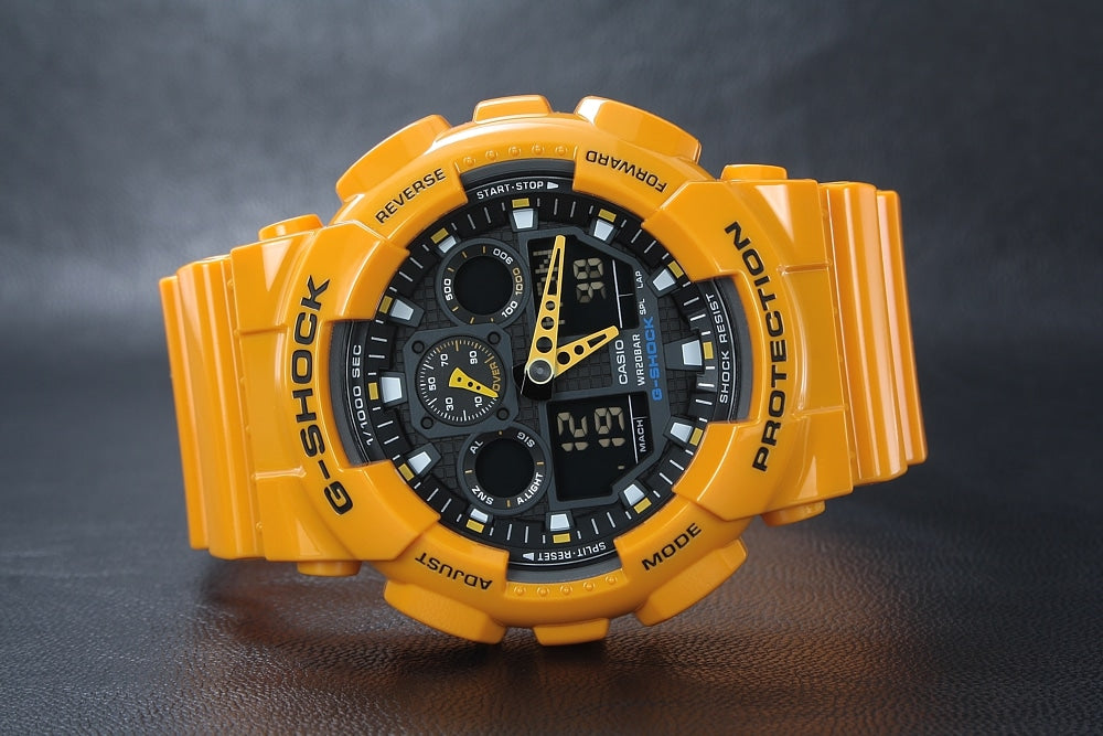 GA-100 Reloj G-Shock Pulsera de Caucho para Hombre Digita y Análogo